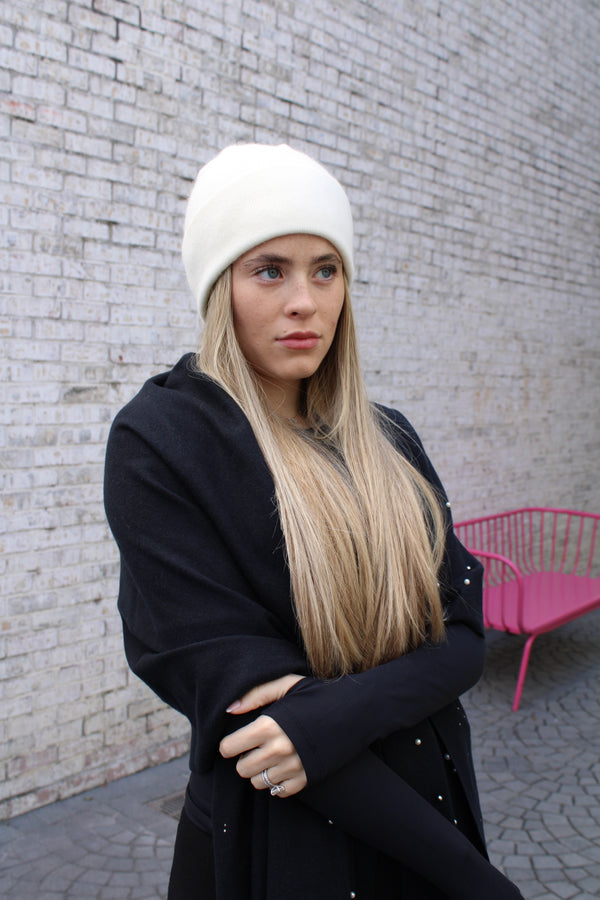 Cashmere Cuffed Beanie