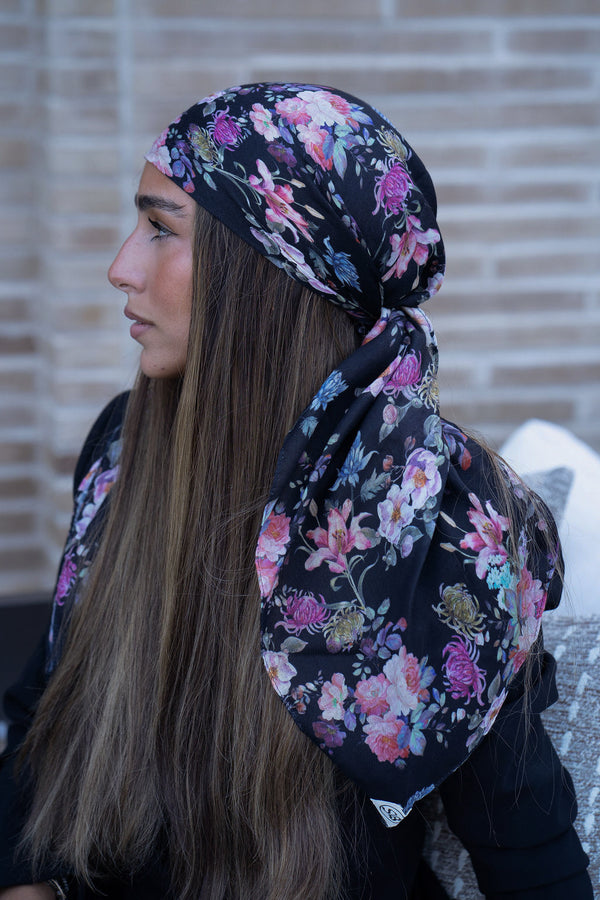 Magnolia Bloom Square Head Scarf