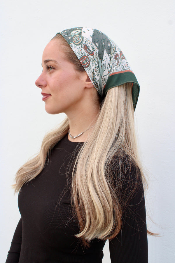 Emerald Patchwork Bandana