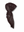 SHORT PRETIED Paisley Chocolate Head Scarf