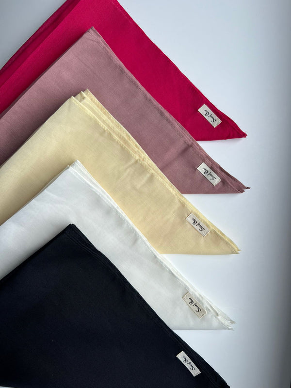 Solid Cotton Viscose Bandanas