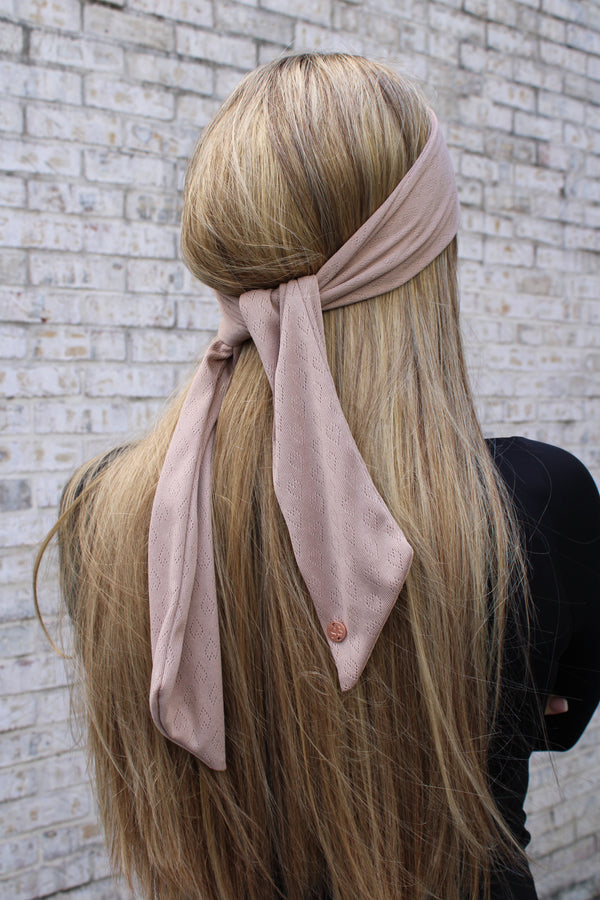 Pointelle Heart Wrap Scarf