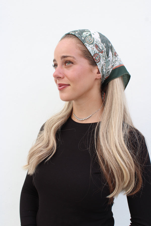 Emerald Patchwork Bandana