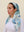 Blue Haze Florals Square Head Scarf