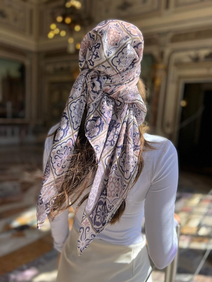 louis vuitton headscarf for women silk