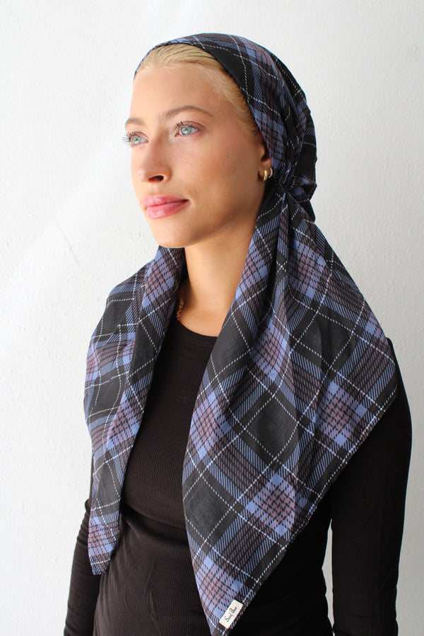 CLASSIC PRETIED Oxford Nights Head Scarf (WITH VELVET GRIP)