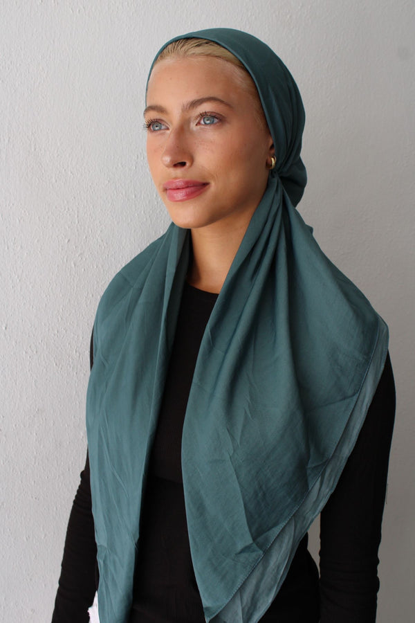 CLASSIC PRETIED Matte Satin Teal (with Velvet Grip)