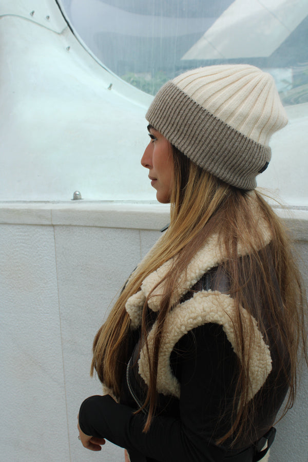 Monochrome Cuffed Beanie