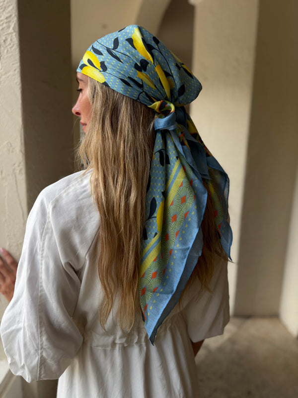 Limoncello Square Head Scarf