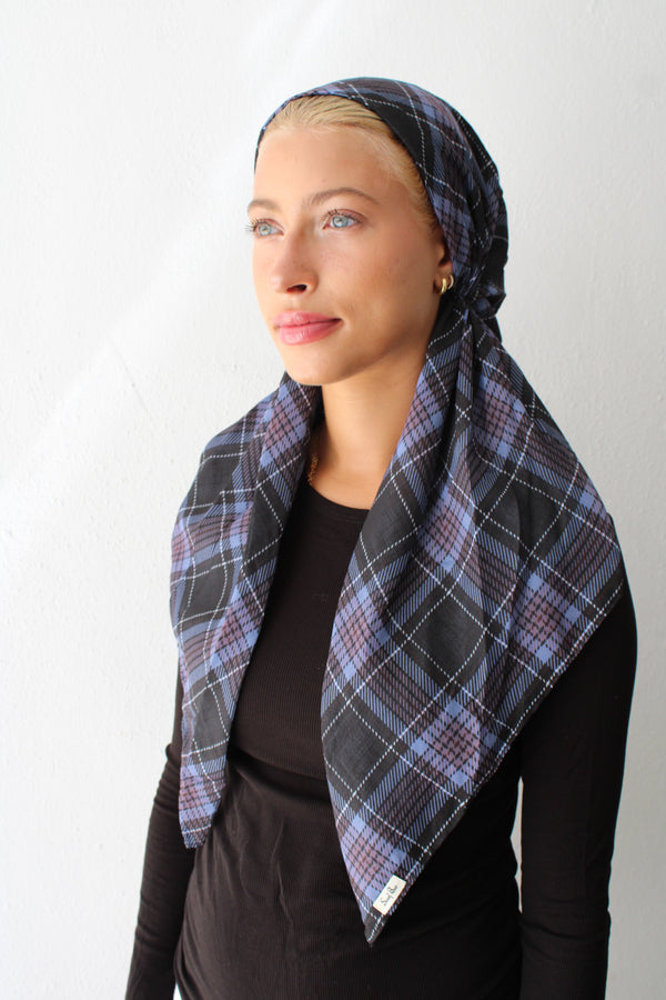 CLASSIC PRETIED Oxford Nights Head Scarf (WITH VELVET GRIP)