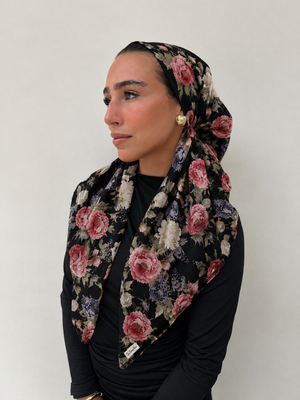 CLASSIC PRETIED Victorian Garden Head Scarf