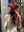 Crimson Rose Square Head Scarf