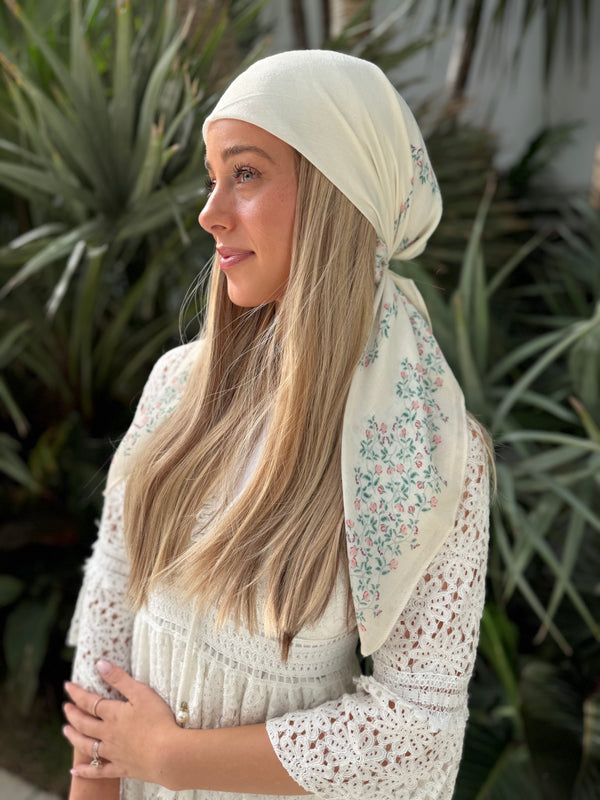 Heirloom Bloom Square Head Scarf