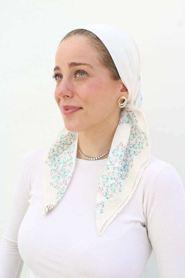 Heirloom Bloom Square Head Scarf