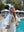 Blue Estate Garden Square Head Scarf