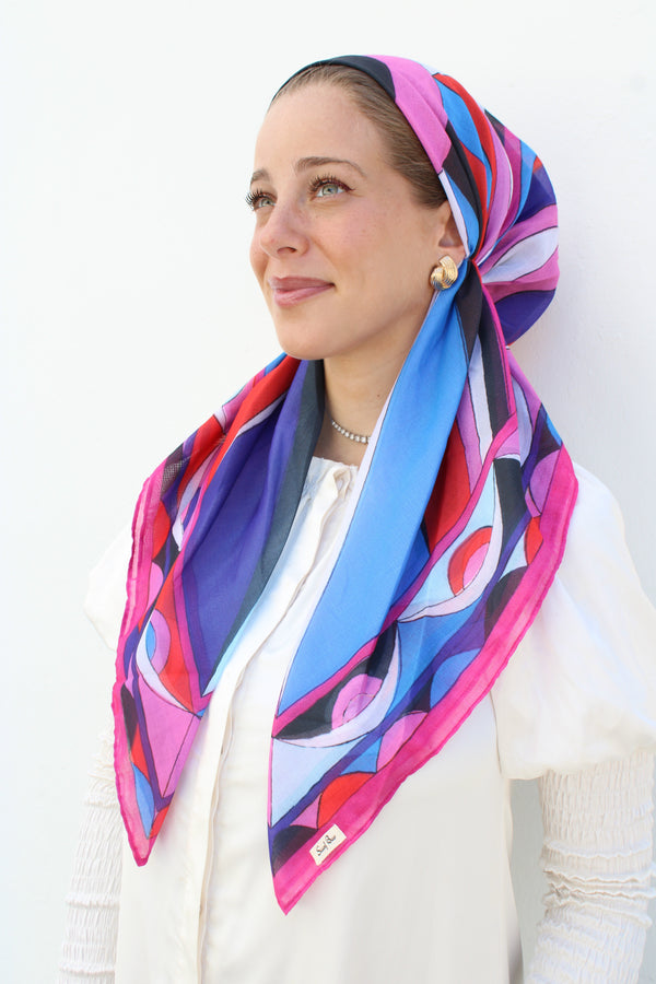 CLASSIC PRETIED Inspired Viva Sunset Head Scarf