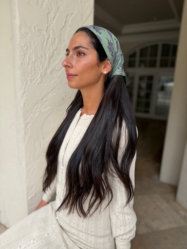Olive Chateau Toile Bandana