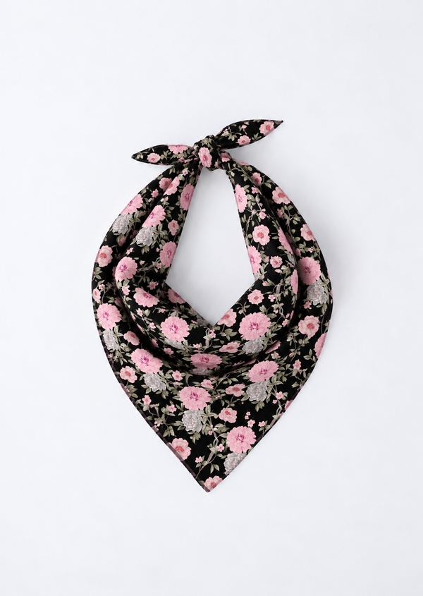 Pink Dahlia Bandana
