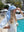 Blue Estate Garden Square Head Scarf