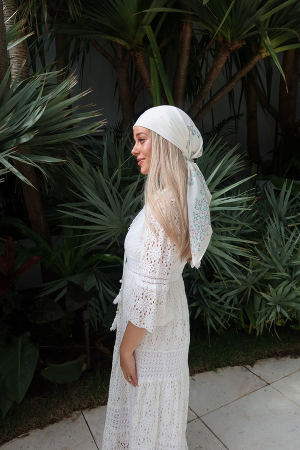 Heirloom Bloom Square Head Scarf