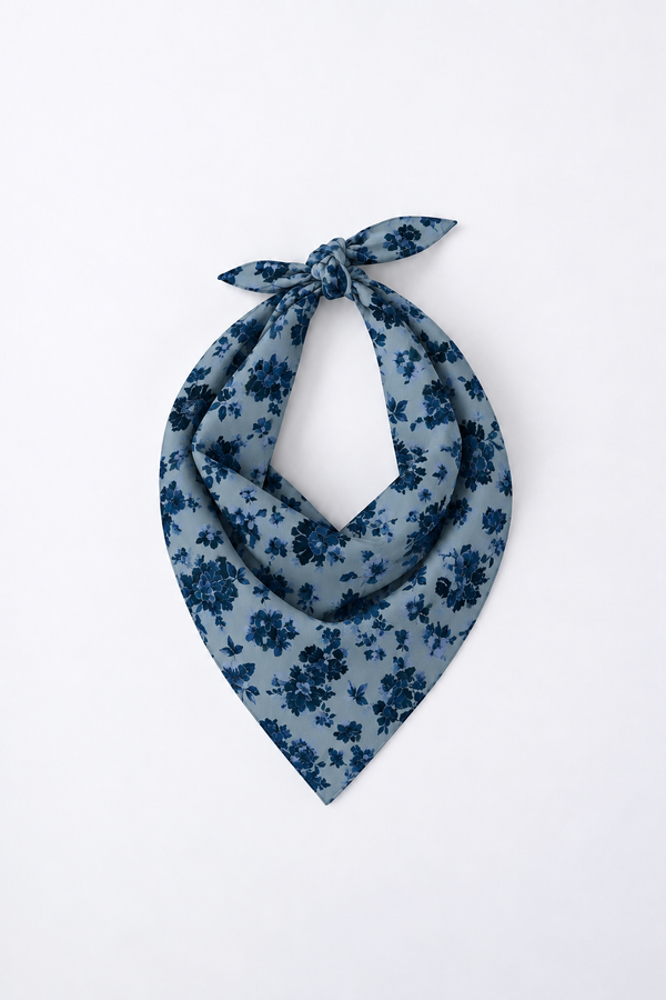Indigo Bloom Bandana