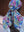 Water Color Petals Square Head Scarf
