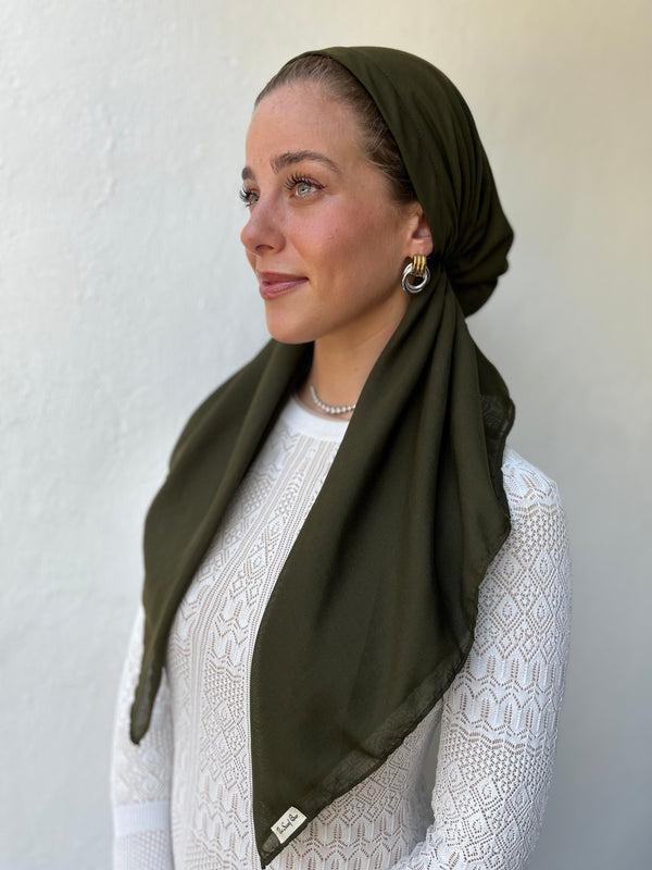 CLASSIC PRETIED Cotton Army Green (with Velvet Grip)