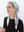 Blue Wildflower Square Head Scarf