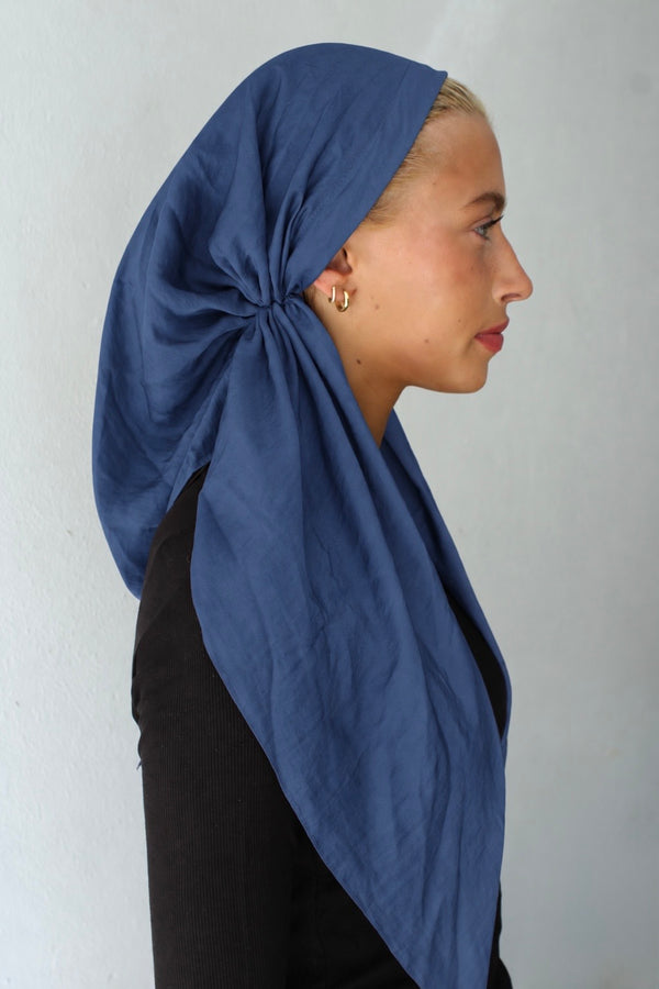 VERSATILE PRETIED Matte Satin Midnight Blue