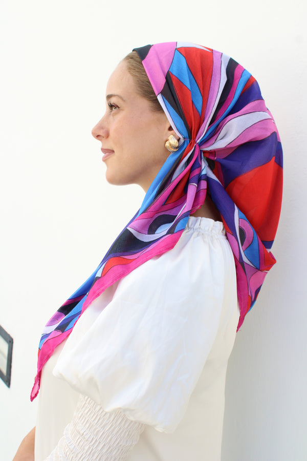 VERSATILE PRETIED Inspired Viva Sunset Head Scarf
