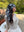 Butterfly Noir Square Head Scarf