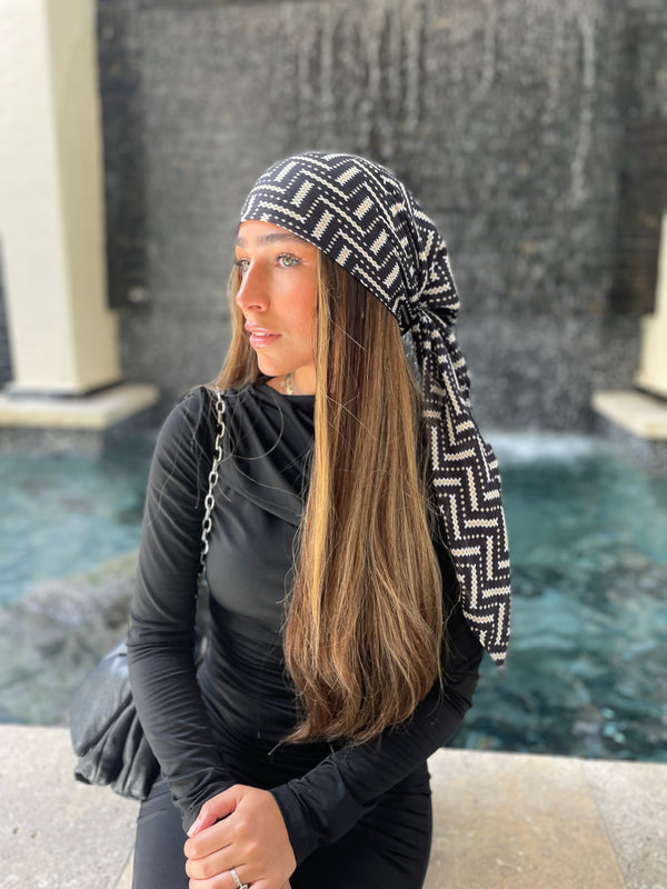 Chevron Nights Square Head Scarf
