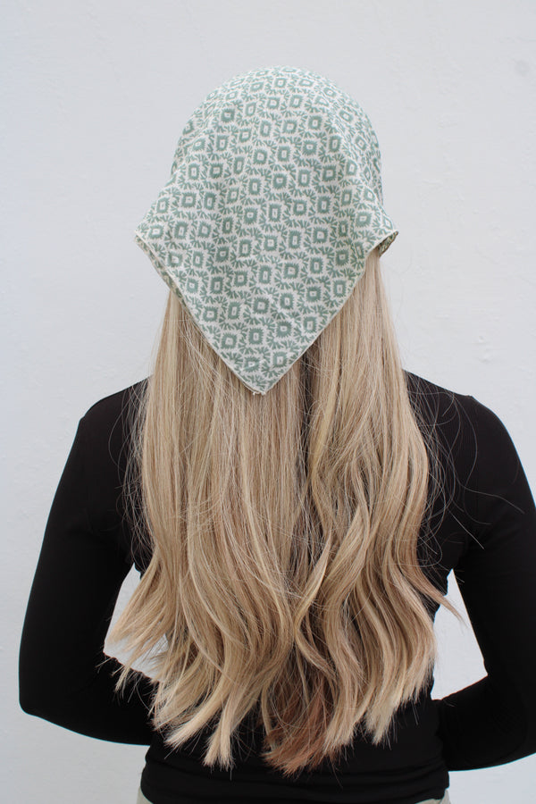 Sage Geo Bandana