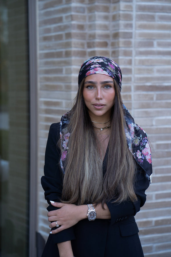 Magnolia Bloom Square Head Scarf