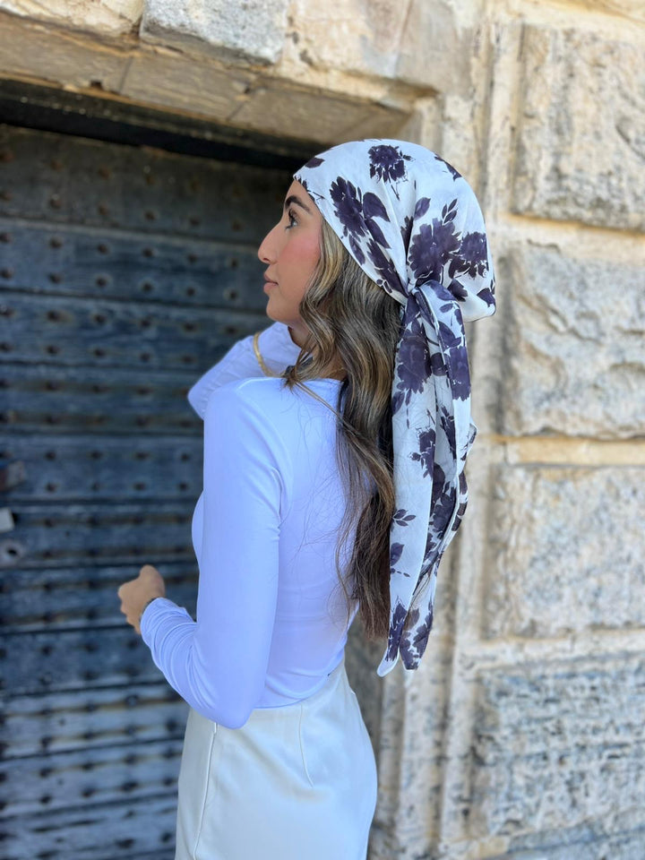 Florence Fall Square Head Scarf – Scarf Bar