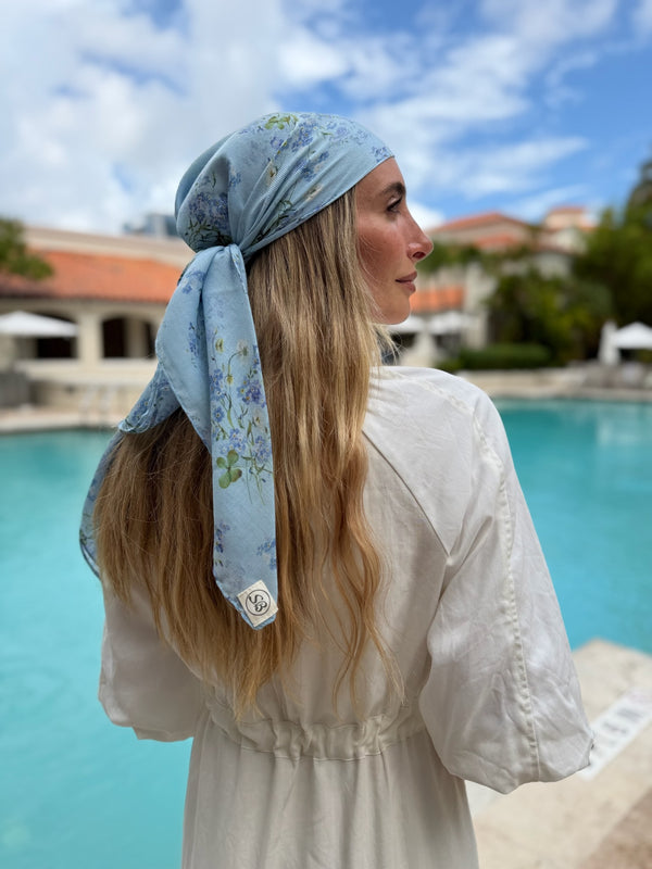 Bluebell Mist Square Head Scarf