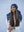 Royal Blue Florals Square Head Scarf