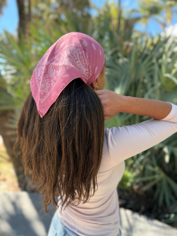 Paisley Mauve Bandana