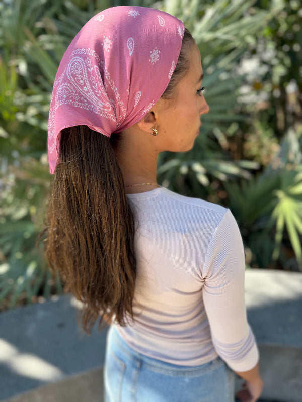 Paisley Mauve Bandana