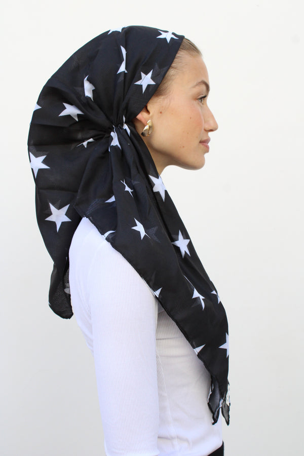 SB VERSATILE PRETIED Black & White Stars (WITH VELVET GRIP)