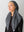 CLASSIC PRETIED Midnight Herringbone Head Scarf (WITH VELVET GRIP)