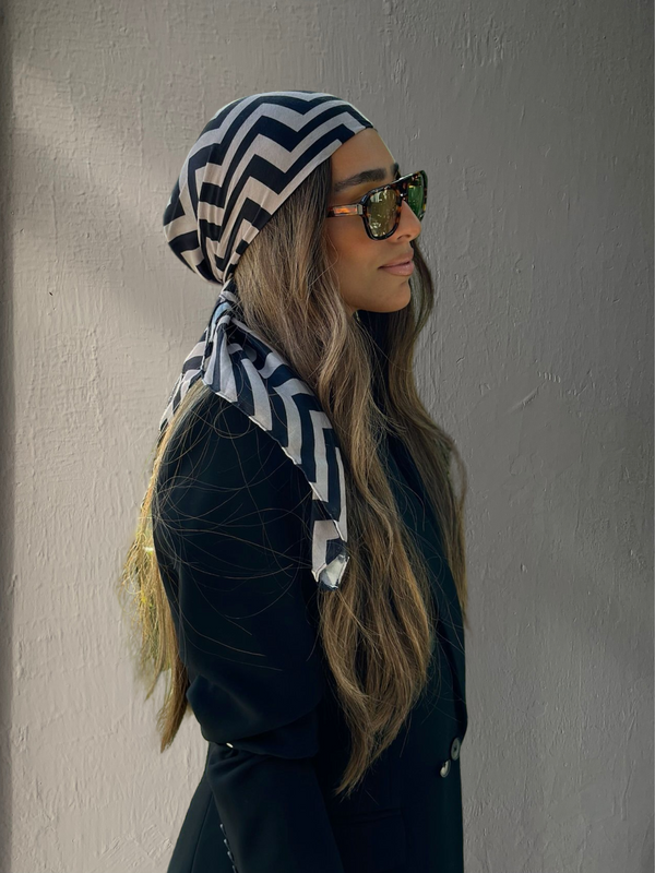 Winter Chevron Square Head Scarf