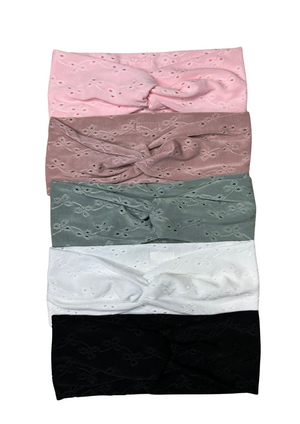 Turban Eyelet Soft Headbands