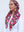 CLASSIC PRETIED Red Rose Bouquet Head Scarf (WITH VELVET GRIP)