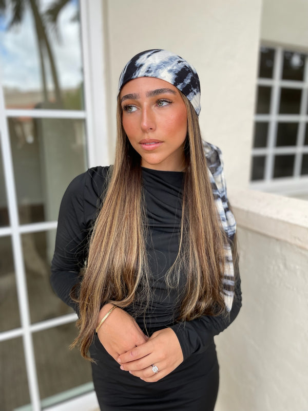 Storm Marble Square Head Scarf