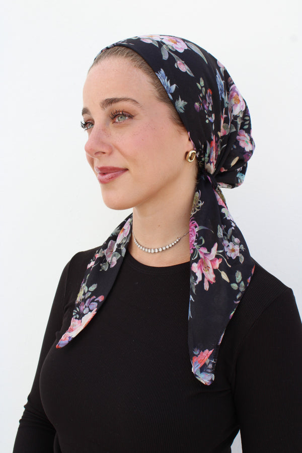 Magnolia Bloom Square Head Scarf
