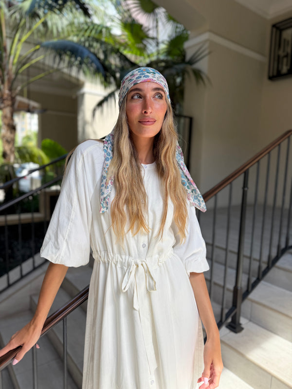 Ditsy Meadow Square Head Scarf