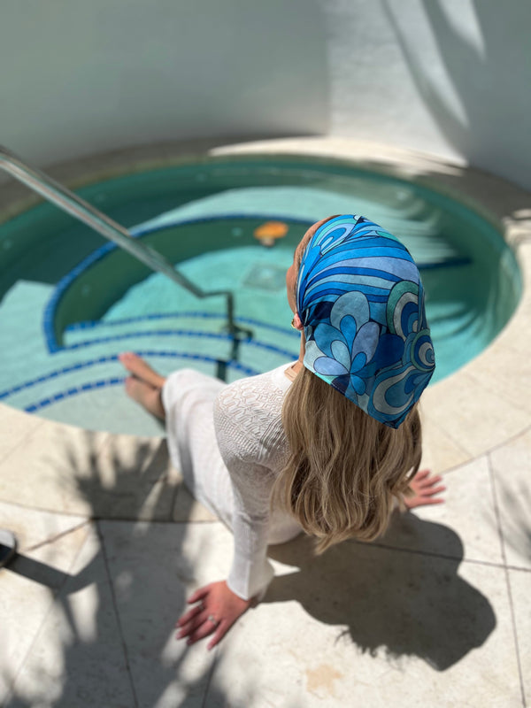 Inspired Blue Capri Bandana