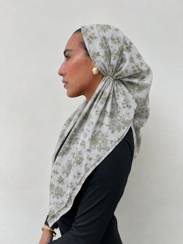 VERSATILE PRETIED Sage Garden Head Scarf