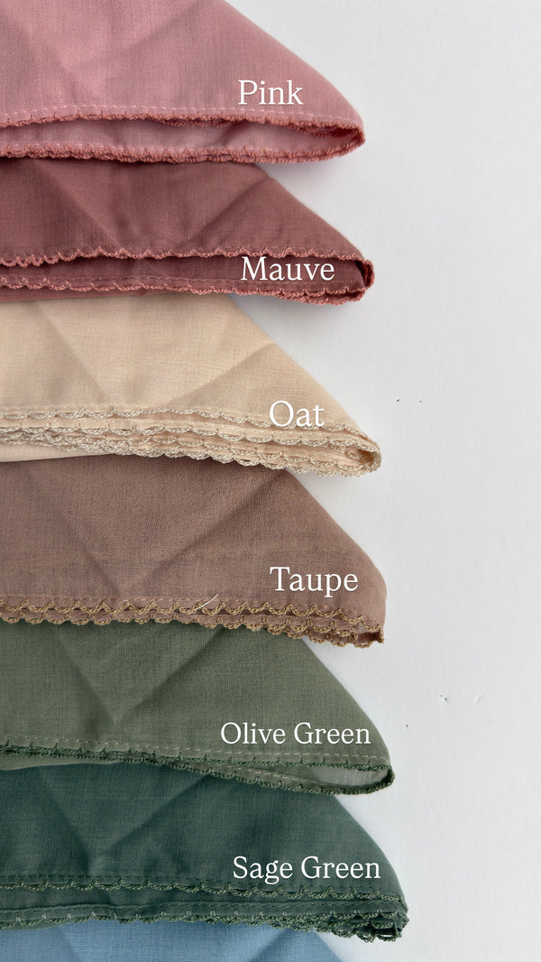 Pico Stitch Solid Bandanas